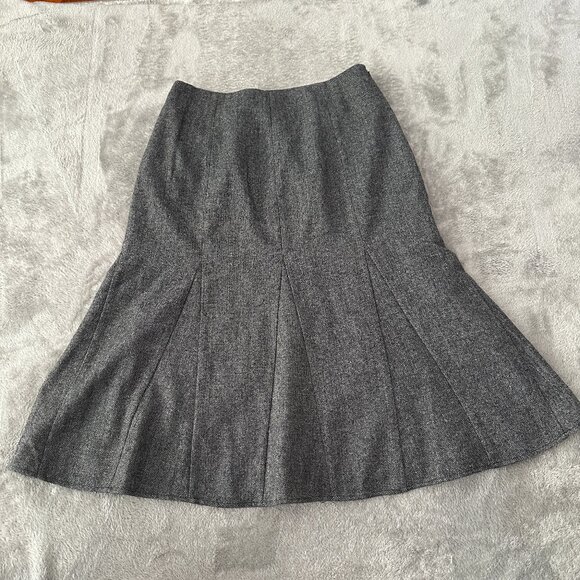 Sundance Wool Blend Fit and Flare Midi Dress Women's size 10 Herringbone - Picture 1 of 6